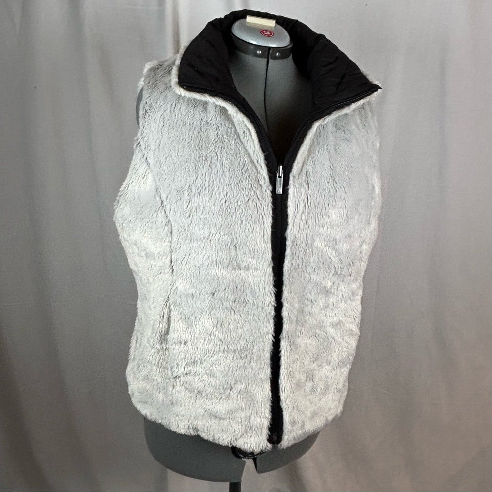 Weatherproof Reversible Quilted Vest with Faux Fur Trim‎ Woman's XL - Picture 6 of 13